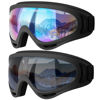 Picture of COOLOO Ski Goggles, 2 Pack Snow Goggles Snowboard Goggles for Men Women Kids - UV Protection Foam Anti-Scratch Dustproof