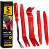 Picture of Tresalto Auto Trim Removal Tool Kit (No Scratch Plastic Pry Kit), Door Panel Removal Tool, Car Clips, Push Rivets, Molding, Dashboards, Interior Trim Tools, Red