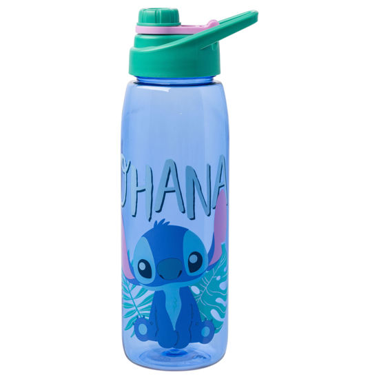Picture of Silver Buffalo Disney Lilo and Stitch Ohana Water Bottle with Screw Lid, 28 Ounces