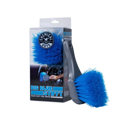 Picture of Chemical Guys ACCG05 Big Blue Stiffy Heavy Duty Tire & Upholstery Cleaning Brush, (Safe for Cars, Trucks, SUVs, RVs, Motorcycles, & More) Blue