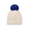 Picture of FOCO Women's New York Giants NFL Team Logo Cable Knit Pom Beanie Hat, White