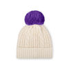Picture of FOCO Women's Minnesota Vikings NFL Team Logo Cable Knit Pom Beanie Hat, White