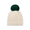 Picture of FOCO Women's New York Jets NFL Team Logo Cable Knit Pom Beanie Hat, White