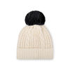 Picture of FOCO Women's Las Vegas Raiders NFL Team Logo Cable Knit Pom Beanie Hat, White