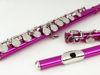 Picture of Glory Closed Hole C Flute With Case, Tuning Rod and Cloth and Gloves pink