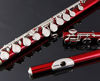 Picture of Glory Closed Hole C Flute With Case, Tuning Rod and Cloth,Joint Grease and Gloves, Red