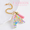 Picture of Letter Charm Accessories for Stanley Cup 1 PCS Cute Initial Keychain Handle Charm for Stanley Tumbler for Women Pink Letter A