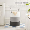 Picture of Artfeel Laundry Basket,Woven Cotton Rope Laundry Hamper,100L for Decorative Storage of Dirty Clothes,Toys and Blankets in Bathroom,Bedroom and Living Room