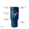 Picture of Simple Modern Officially Licensed NFL Houston Texans 30 oz Tumbler with Flip Lid and Straws | Insulated Cup Stainless Steel | Gifts for Men Women | Trek Collection | Houston Texans