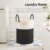Picture of Artfeel Laundry Basket,Woven Cotton Rope Laundry Hamper,80L for Decorative Storage of Dirty Clothes,Toys and Blankets in Bathroom,Baby Room and Living Room