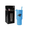 Picture of Simple Modern Officially Licensed NFL Carolina Panthers 30 oz Tumbler with Flip Lid and Straws | Insulated Cup Stainless Steel | Gifts for Men Women | Trek Collection | Carolina Panthers