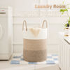 Picture of Artfeel Laundry Basket,Woven Cotton Rope Laundry Hamper,100L for Decorative Storage of Dirty Clothes,Toys and Blankets in Bathroom,Bedroom and Living Room