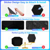 Picture of 18 Pack Acoustic Panels-12"X10"X 0.4" Self-Adhesive Soundproof Wall Panels High-Density Sound Absorbing Panel Acoustic Treatment Panel Used in Home & Offices （Black Hexagon）
