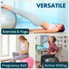 Picture of ProBody Pilates Exercise Ball - Multiple Sizes Gym Grade Balance Ball for Fitness, Workout, Pregnancy & Physical Therapy, Stability Yoga Ball Chair (Black, 85 cm)