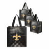 Picture of FOCO New Orleans Saints NFL 4 Pack Reusable Shopping Bags, Team Color, One Size