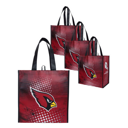 Picture of FOCO Arizona Cardinals NFL 4 Pack Reusable Shopping Bag
