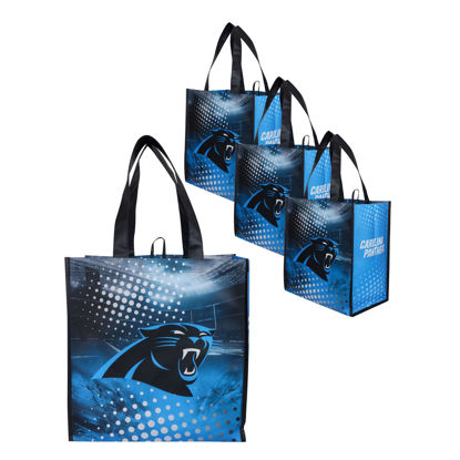 Picture of FOCO NFL Logo Reusable Grocery Shopping Bags Totes, Team Color