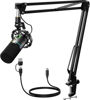 Picture of MAONO XLR/USB Dynamic Microphone Kit, RGB Podcast Mic with Software, Mute, Gain Knob, Volume Control, Boom Arm for Streaming, Gaming, Voice-Over, Recording-PD200XS Black