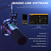 Picture of MAONO XLR/USB Dynamic Microphone Kit, RGB Podcast Mic with Software, Mute, Gain Knob, Volume Control, Boom Arm for Streaming, Gaming, Voice-Over, Recording-PD200XS Black