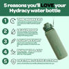 Picture of Hydracy 17 oz Motivational Water Bottle with Time Marker, Reusable Water Bottle With Strap, Leak Proof Chug Lid, Kids Water Bottle with Times to Drink and Fruit Infusion Strainer