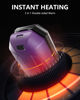 Picture of Hand Warmers Rechargeable, Dnaleao 2 Pack 4000mAh Electric Portable Pocket Heater, Heat Therapy Great for Outdoors, Hunting, Golf, Camping, Warm Gifts（Black & Purple）