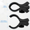 Picture of BILIONE 1pcs Large Microphone Clip, Adjustable Mic Holder for Microphones with Outer Diameter Range 1.26" from 2.3", with 5/8" Male to 3/8" Female Screw Adapter(Black)