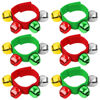 Picture of Augshy Wrist Bells, 6Pcs Christmas Wrist Band Jingle Bells with Red Green Gold Silver Bells, Bracelets Jingle Bells Percussion Musical Instruments for Christmas Gifts Kids Party Favor Toys