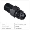 Picture of EVIL ENERGY 6AN Male Flare to 1/8" NPT Pipe Fitting Adapter Aluminum Straight Black