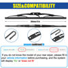 Picture of GSPSCN 12" Rear Wiper Blade，Back Windshield Wiper Blades for Cadillac CTS 14-10，SRX 16-10，XT4 XT5 XT6 24-17 /Chevy Blazer 23-19，Bolt EV 23-17，Captiva Sport 15-08 /GMC Yukon 24-21 Terrain 21-18（12-1）