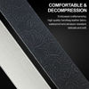 Picture of Nefelibata Guitar Strap with Pick Pocket,2.3 inch Porter Style Leather Carving Guitar Straps with Leather Ends,60s Vintage Style（Black）