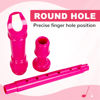 Picture of Soprano Recorder Instrument for Kids Student - German Fingering 8 Hole Flute ABS Descant Recorders for Beginners with Cleaning Rod and Bag, Pink