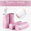 Picture of SINGARO Car Tissue Holder, 4 Pack Car Cup Holder Facial Tissues with Kleenex Travel Tissue Bag, Quick and Convenient Flower Combination Car Tissue Box(4 Canisters/200 Tissues) Pink