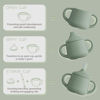 Picture of Moonkie Silicone Baby Sippy Cups | 3 Stages Training Cup Straw Cup for Infants Toddlers and Kid | 4 oz 1Pack