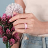 Picture of Egnaro Inner Arc Ergonomic Breathable Design, Silicone Rings for Women with Half Sizes, Women's Silicone Wedding Band, 6mm Wide - 2mm Thick