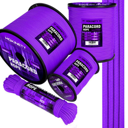 Picture of 1000Ib Paracord Rope - 100ft 200ft 500ft 1000ft 4mm,12 Strand Parachute Spool Cord,para Cord Lanyard for Camping,Hammock,Clothsline,Hiking,Fishing,Survival braceletand Survival