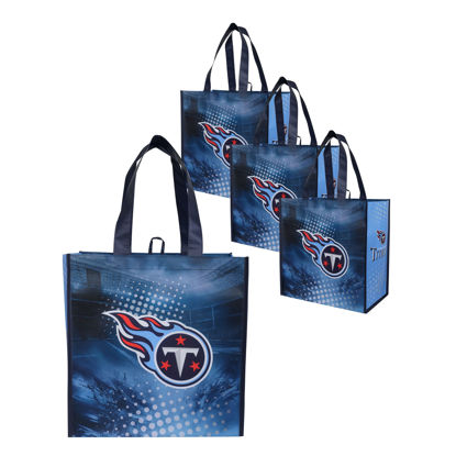 Picture of FOCO Tennessee Titans Non-Woven Shopping Bag - 4 Pack