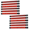 Picture of ALOANES 12 PC ABS Socket Organizer,1/2 inch, 3/8 inch, and 1/4 inch Drive Socket Rail Holders, Heavy Duty Socket Racks, Black Rails with Red Clips
