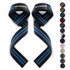 Picture of Fitgriff® Lifting Wrist Straps for Weightlifting, Gym, Deadlift, Workout (Made of Premium Cotton & Padded) - Men & Women (Standard, Black/Blue)