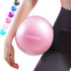 Picture of kisnbld Small Exercise Ball, 9 Inch Mini Pilates Ball, Anti Burst and Slip Resistant Mini Yoga Ball for Stability, Fitness, Physical Therapy, Stretching & Core Strength Workout at Home Gym & Office