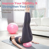 Picture of kisnbld Small Exercise Ball, 9 Inch Mini Pilates Ball, Anti Burst and Slip Resistant Mini Yoga Ball for Stability, Fitness, Physical Therapy, Stretching & Core Strength Workout at Home Gym & Office