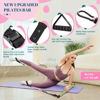 Picture of Pilates Bar Kit with Resistance Bands, Multifunctional Yoga Pilates Bar with Heavy-Duty Metal Adjustment Buckle, Portable Home Gym Pilates Resistance Bar for Women Full Body Workouts(20-150LBS)-Forest