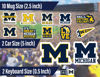 Picture of Michigan Wolverines Stickers (14 Pcs) University of Michigan Gifts for Men UM Football Fans 2 Large Car Decals, 10 Water Bottle Size, 2 Keyboard Stickers U of M Merch (Michigan Wolverines)