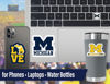 Picture of Michigan Wolverines Stickers (14 Pcs) University of Michigan Gifts for Men UM Football Fans 2 Large Car Decals, 10 Water Bottle Size, 2 Keyboard Stickers U of M Merch (Michigan Wolverines)