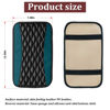 Picture of Moly Magnolia Car Center Console Cushion Pad, Universal Leather Waterproof Armrest Seat Box Cover Protector,Comfortable Car Decor Accessories Fit for Most Vehicle SUV (Blackish Green)
