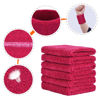 Picture of WILLBOND Wrist Sweatbands Sports Wristbands for Football Basketball, Running Athletic, Rose Red, 6 Piece