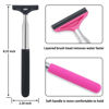 Picture of Side Mirror Squeegee, 2 PCS Car Mirror Squeegee, Retractable Car Rearview Mirror Wiper for All Vehicles, Universal Automotive Accessories(Black/Pink)