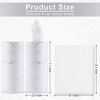 Picture of SINGARO Car Tissue Holder, 4 Pack Car Cup Holder Facial Tissues with Kleenex Travel Tissue Bag, Quick and Convenient Flower Combination Car Tissue Box(4 Canisters/200 Tissues) White