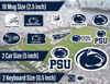 Picture of Penn State Stickers (14 Stickers) 2 Large 5" for Car Windows 10 Medium 2.5" for Water Bottles Laptops Phones and 2 Mini Keyboard Decals Gift for Men or Women Football Fans (Penn State Nittany Lions)