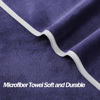 Picture of Wuwahold Microfiber Gym Towels Bigger Size Super Soft for Exercise Fitness, Sports, Workout, 380-GSM 15-Inch x 31-Inch Quick-Drying Towels (3 Pack, Navy Blue)