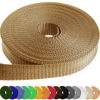 Picture of TECEUM 2 Inch Webbing - Tan - 25 Yards - 2” Heavy-Duty Wide Webbing for Climbing Outdoors Indoors Crafting DIY